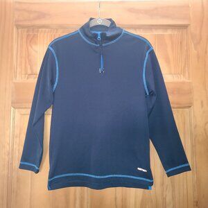 5/$30 Boys Rec Tech Blue Quarter Zip Long Sleeve Pullover